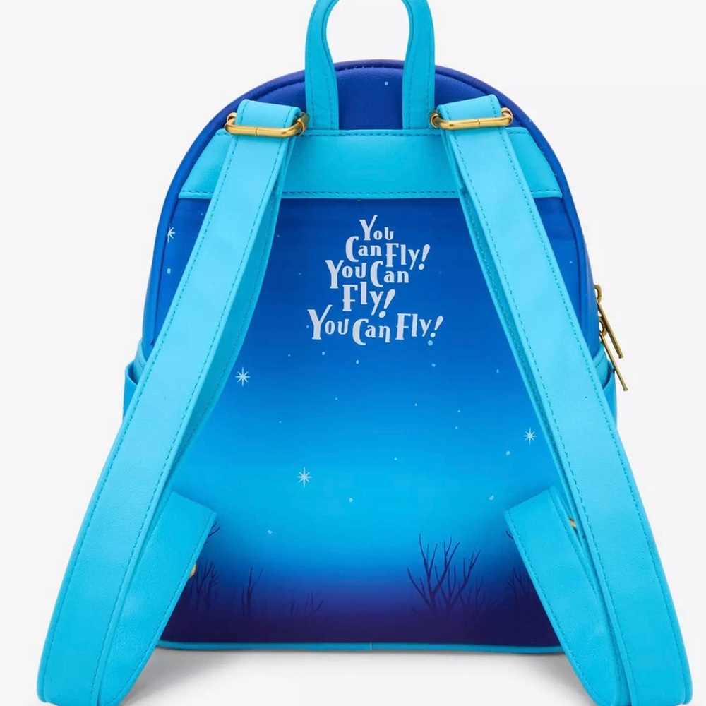 Disney Loungefly Peter Pan Night Flight Mini Backpack NWT - Picture 3 of 4